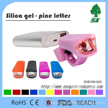 Promotion mini silicone Cover 3W Led Bicycle light/USB Rechargeable led silicone bicycle safety light